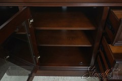 F72032: Cherry TV Media Cabinet w. Glass Doors