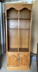 ETHAN ALLEN Heirloom nutmeg Tall Library Bookcase 10-9026