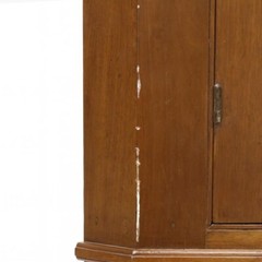 North Carolina 19thc Federal Walnut Corner Cupboard