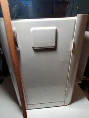 Turn Of The Century Metal Oval 2 Shelves Doctor Medical Cabinet Stand Rolling.