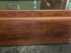 Vintage Wooden And Glass Store Floor Display Cabinet