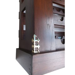 4pcs Vintage Solid Brass Anchor Box Corner Protector Decor Shelf Cabinet