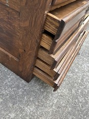 Antique Quarter Sawn Oak 24 Drawer Catalog / File / Folio Cabinet ~ Cape Cod