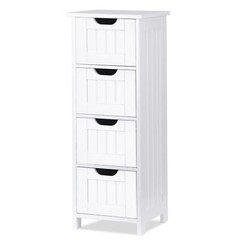 Narrow Floor Bathroom Storage Cabinet with Slide Out Drawers for Small Space