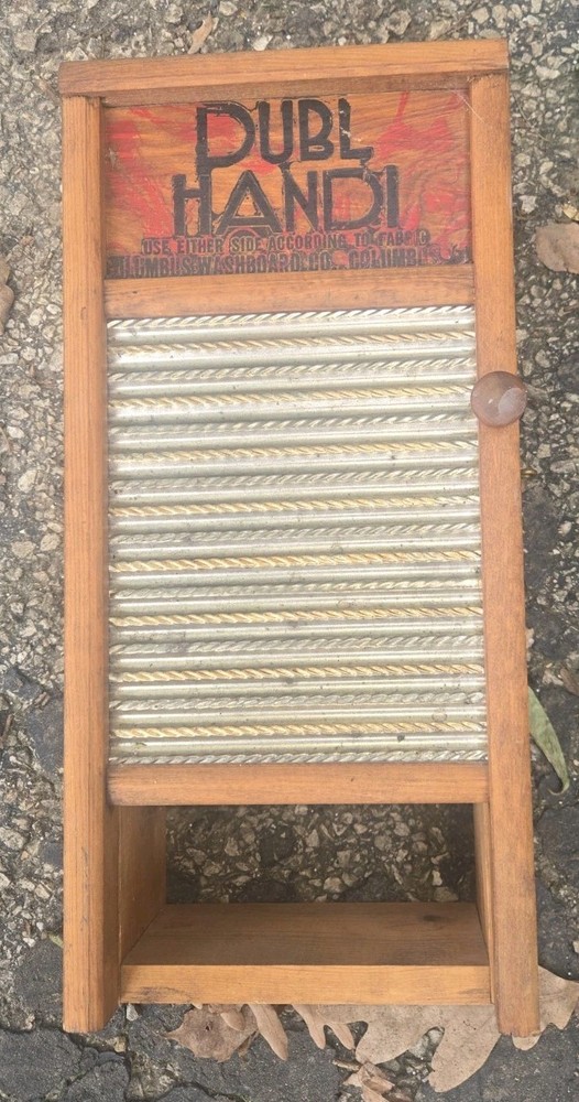 Vintage Dubl Handi Smaller Washboard Cabinet Great Condition