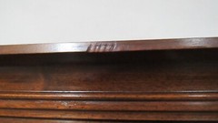 Henkel Harris Mahogany Corner Cabinet Hutch Cupboard