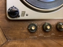 Vintage Wood Working Westinghouse Small Floor Record Player Stereo Cabinet