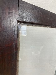 Antique Hanging Corner Cupboard cabinet Carved Flemish Oak with drawers