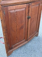 Antique Virginia Yellow Pine Turkey Breast corner cupboard southern