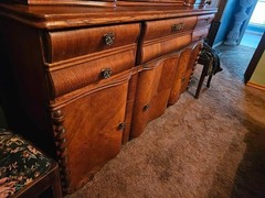 Antique Oak Hutch