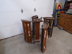 Rare Revolving Lochner Oak Ribbon Cabinet Country Store