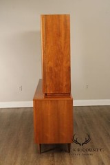 Mid Century Modern Walnut Sideboard Hutch