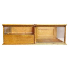 Waddell Wooden Ware Works Oak Country Store Display Case & Cash Register Drawer
