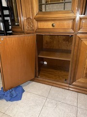 vintage cabinets and cupboards with curved glass doors curved wood doors