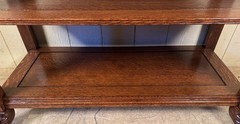 Antique Oak 3-Tier Open Server