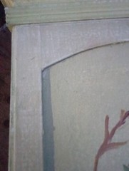 VTG RARE OOAK HAND PAINTED COUNTRY FLORAL CAB. PEDESTAL SOLID WOOD 30×12″New(?)