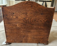 Antique French Oak Letter Cabinet, c 1910