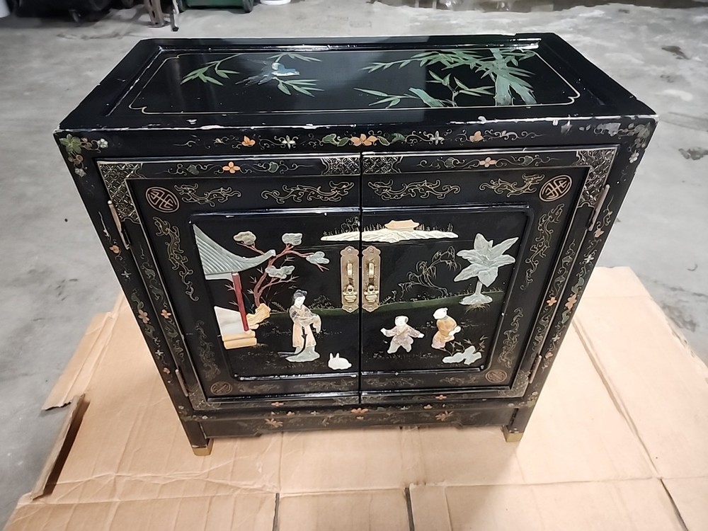 antique china hand carved cabinet