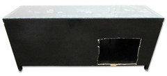 Vintage 72 in. Glass Top Asian Sideboard Cabinet