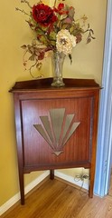 Antique Shipley & Saltaire Mahogany Corner Speaker- works perfectly