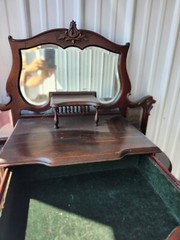 Antique Mahogany Sheet Music Cabinet