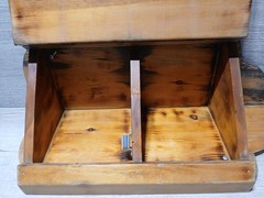 Vintage Style Wooden Corner Hanging Cupboard/Wall Cabinet W Shelves