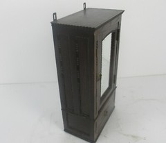 Kitchen Medicine Apothecary Bathroom Cabinet Carved Wood Ornate Hobnails