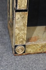 Antique Directoire Style Paint decorated Wall Vitrine Display Cabinet