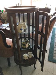 Victorian Display Cabinet With The Serving Top