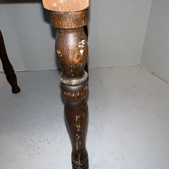 Antique Smoker Cabinet 1 Door Wooden Smoking Stand Pipe