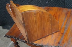 Antique Mahogany 3 Tier Corner Hanging Shelf Pipe Rack Display Stand 28″