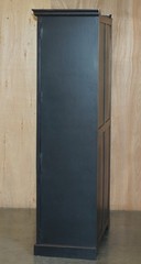 JULIAN CHICHESTER EBONISED WITH MIRRORED DOORS HOUSEKEEPERS STORAGE CUPBOARD
