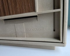 70’s STACKABLE Plastic Structo-File Vintage MCM File Cabinet