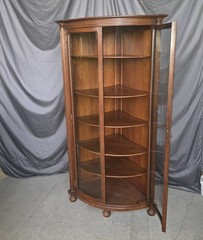 Antique Corner Oak China Cabinet – double doors
