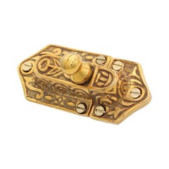 Vintage Style Springing Cupboard Latch with Knob – 3 Finish Choices