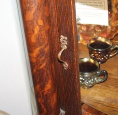 Antique Oak China or Curio Cabinet – Lion heads and claw feet