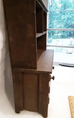 Primitive Rustic Miniature Childs Stepback Cupboard.Good Condition