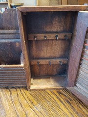 Handmade antique Key and mail wall Cabinet OLD