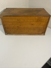 Vintage Crowley’s Needles Wood Cabinet – Antique 12 Drawer Cabinet