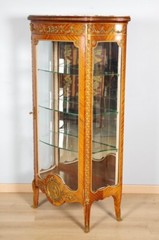 Mahogany and Gilded Bronze Transition Style Display Case, circa 1900