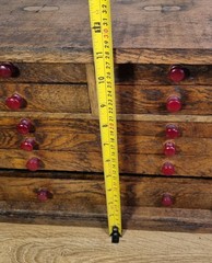 Vintage Collectors Cabinet Table Top Drawers Engineer Watchmaker Tool Chest