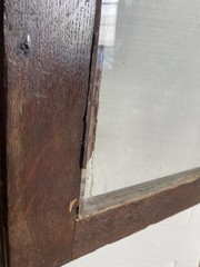 Antique Hanging Corner Cupboard cabinet Carved Flemish Oak with drawers