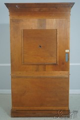 70937: EJ VICTOR Chinoiserie Eglomise Mirror Door Bar Cabinet
