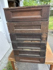Antique 6 Section 30 Drawer Oak Stacking Index File Globe Wernicke Yawman Erbe