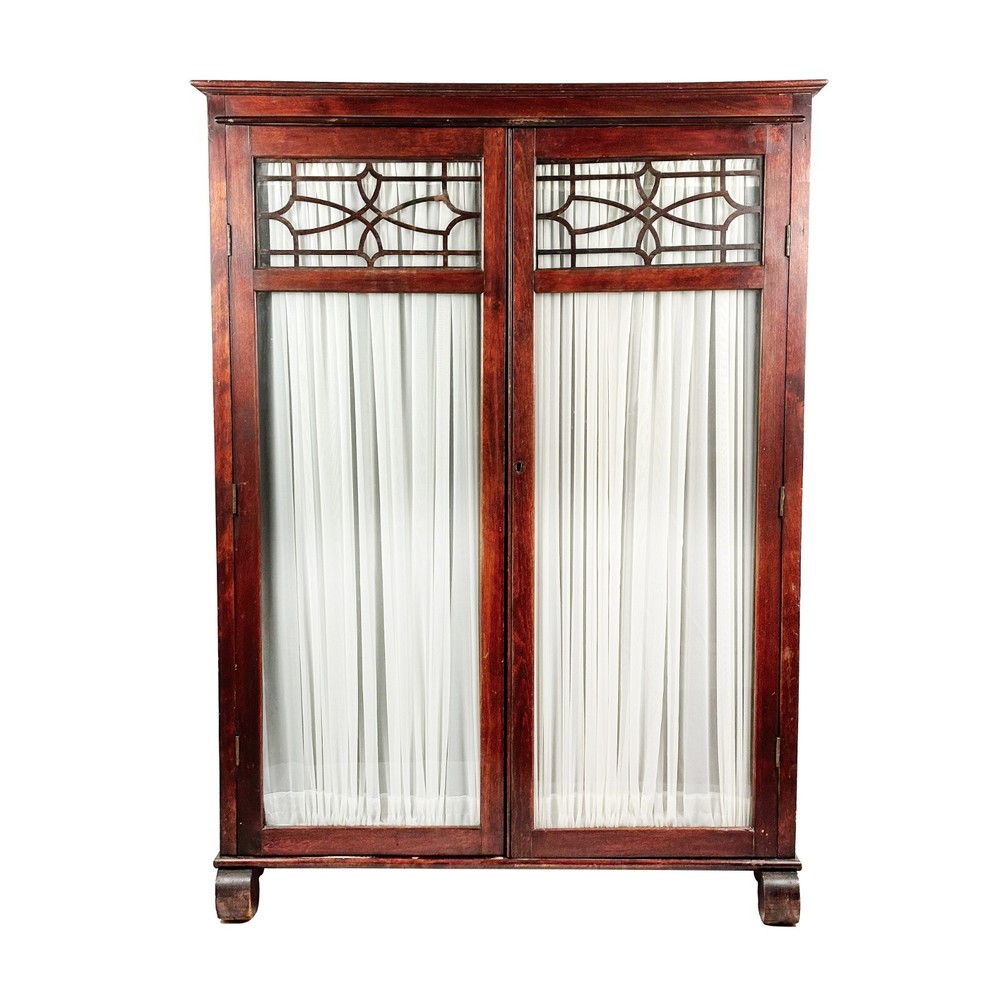 Larkin Quarter Sawn Oak Double-Door Bookcase, Arts & Crafts, c. 1905