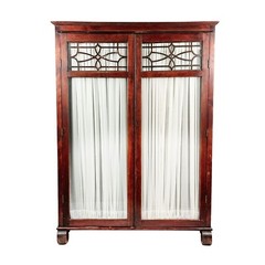 Larkin Quarter Sawn Oak Double-Door Bookcase, Arts & Crafts, c. 1905