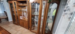 Shrunk/China Cabinet 4 sections 17′ long 7′ tall 17″ depth