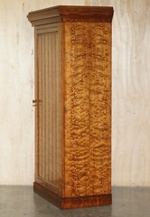 EXQUISITE ANTIQUE VICTORIAN HUNGARIAN CURLY ASH HOUSEKEEPERS CLOAKROOM CUPBOARD