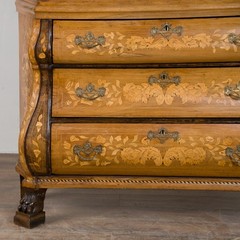 Early 19th Century Dutch Marquetry Inlaid Display Cabinet