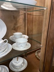 Vintage Wooden China Cabinet.